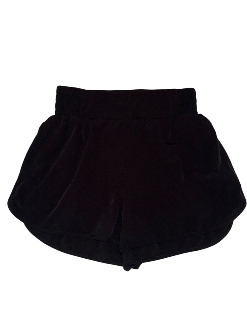 P’tula Black Lined Athletic Shorts Women’s Medium Running Gym Activewear Med - Picture 3 of 7